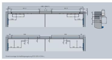 ECO Gleitschiene SR III - RAL 9005